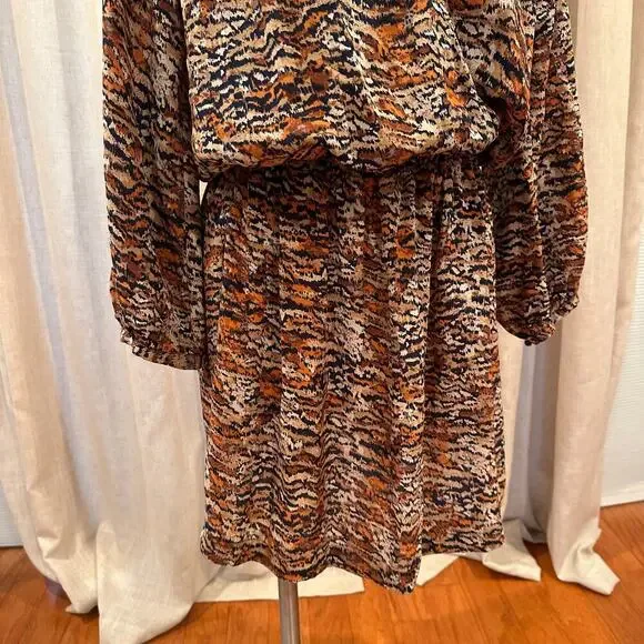 Joie Silk Faux Wrap Dress sz M - Picture 9 of 9
